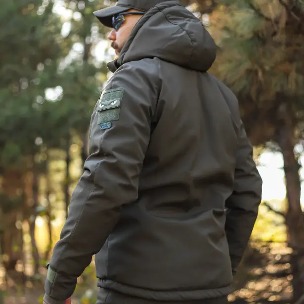 12 - Куртка тактична Softshell ХАНТЕР. Осінь-Весна Олива. Розмір XXL (56-58)