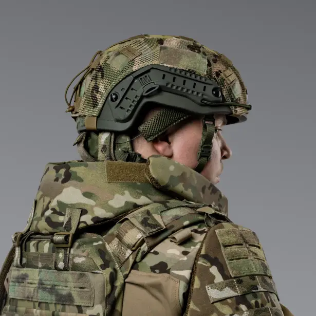 4 - Балістичний захист шиї 2-го класу захисту. CORDURA 1000D. Мультикам