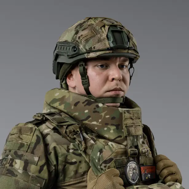 5 - Балістичний захист шиї 2-го класу захисту. CORDURA 1000D. Мультикам