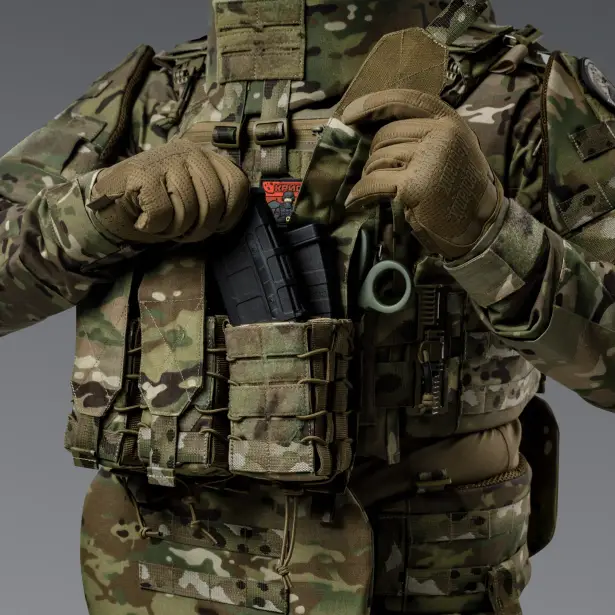 7 - Подвійний закритий підсумок під магазини AK\AR. Cordura 1000D. Molle. Мультикам