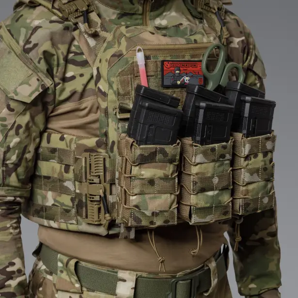 4 - Двойной подсумок под магазины AK\AR. Cordura 1000D. Molle. Мультикам