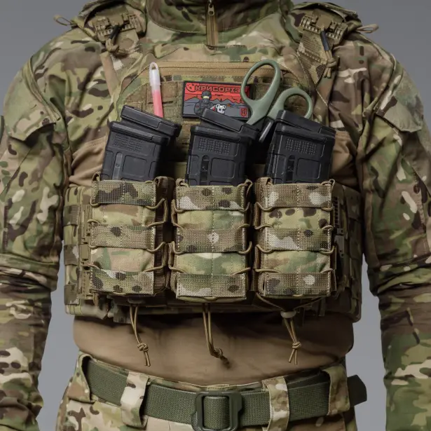 5 - Двойной подсумок под магазины AK\AR. Cordura 1000D. Molle. Мультикам
