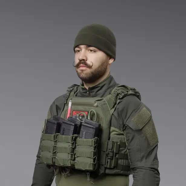 3 - Подвійний підсумок під магазини AK\AR. Cordura 1000D. Molle. Олива