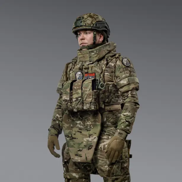 3 - Балістичний захист плечей 2-го класу захисту. CORDURA 1000D. Мультикам