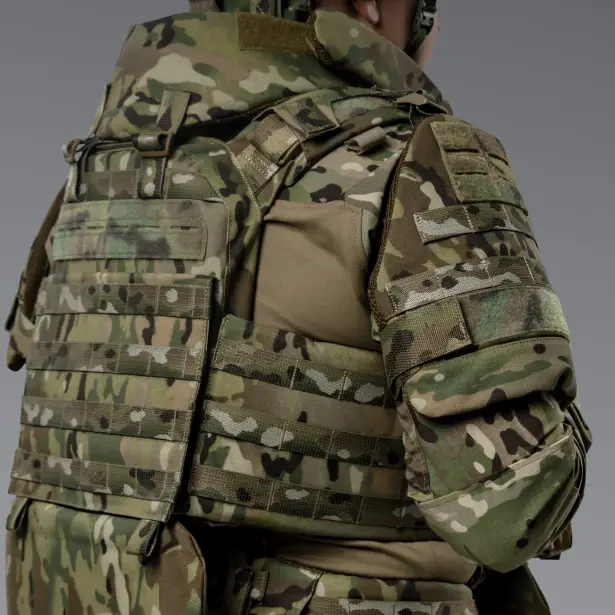 5 - Балістичний захист плечей 2-го класу захисту. CORDURA 1000D. Мультикам