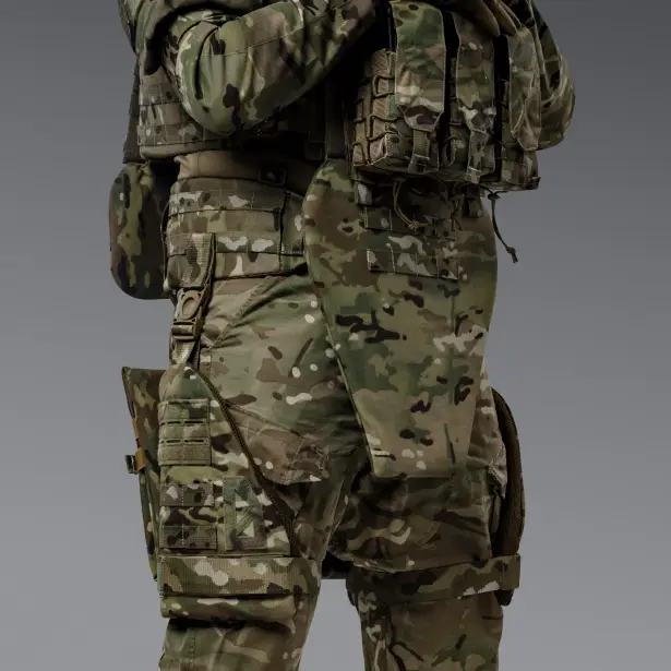 5 - Баллистическая защита бедер 2-го класса защиты. CORDURA 1000D. Мультикам