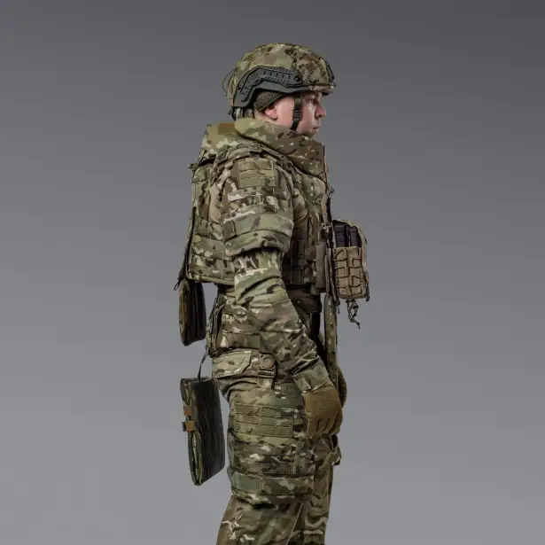 3 - Баллистическая защита бедер 2-го класса защиты. CORDURA 1000D. Мультикам