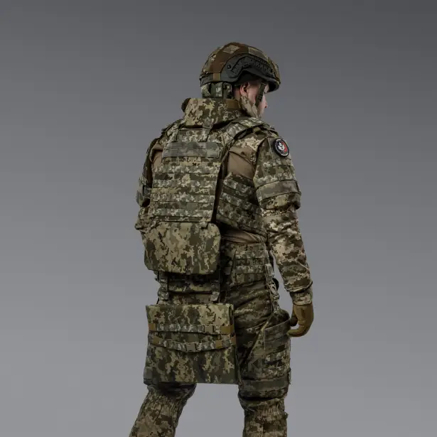 8 - Баллистическая защита бедер 2-го класса защиты. CORDURA 1000D. Пиксель