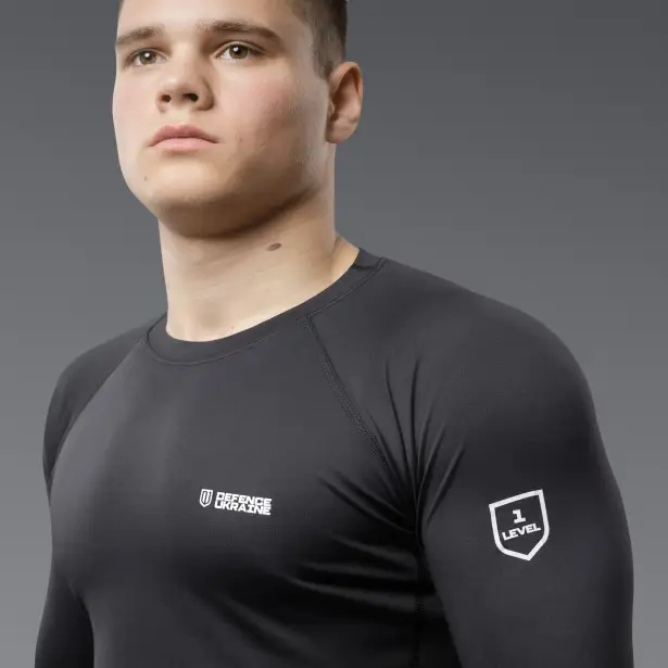 3 - Комплект термобілизни Frost Guard термокостюм LVL 1 (1 Рівень). Чорний. Розмір S.