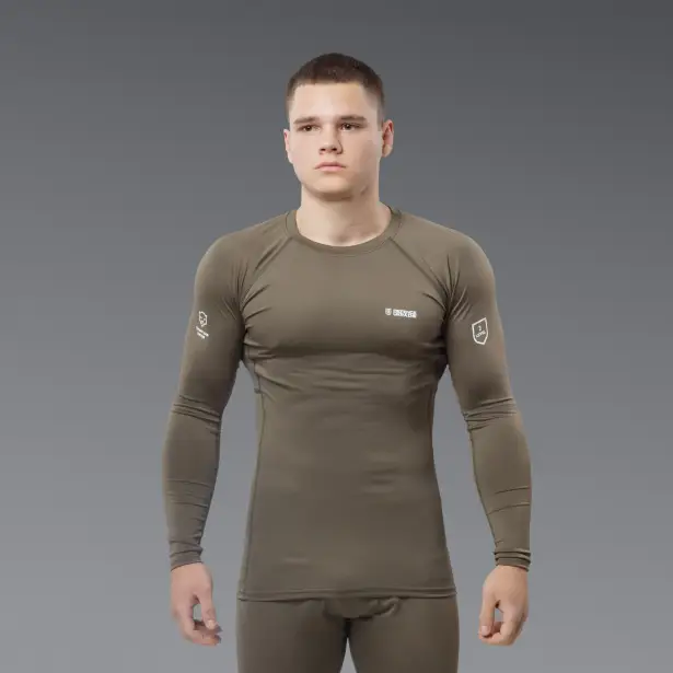 7 - Термобелье (верх) Frost Guard реглан LVL 1 (1 Уровень) Олива. Размер XL