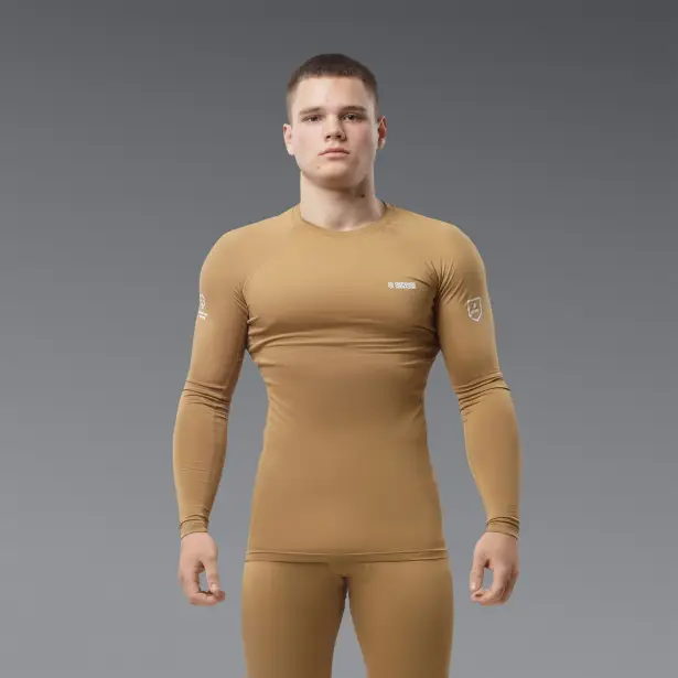 6 - Термобілизна (верх) Frost Guard реглан LVL 1 (1 Рівень) Койот. Розмір XL