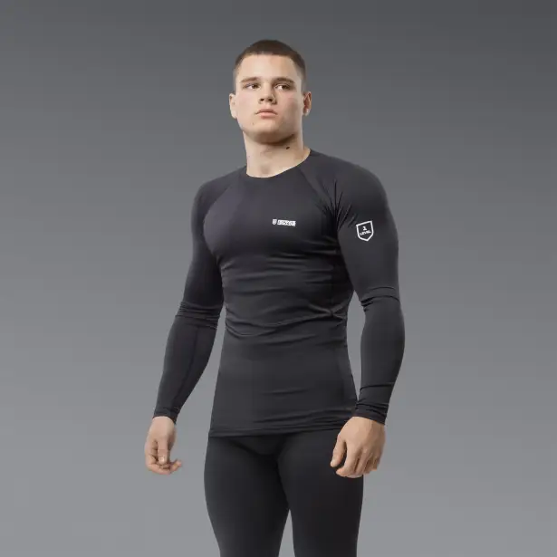 2 - Термобілизна (верх) Frost Guard реглан LVL 1 (1 Рівень) Чорний. Розмір XL