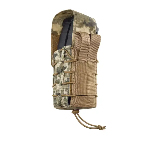 9 - Двойной закрытый подсумок под магазины AK\AR. Cordura 1000D. Molle. Пиксель