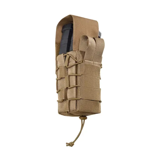 9 - Подвійний закритий підсумок під магазини AK\AR. Cordura 1000D. Molle. Койот