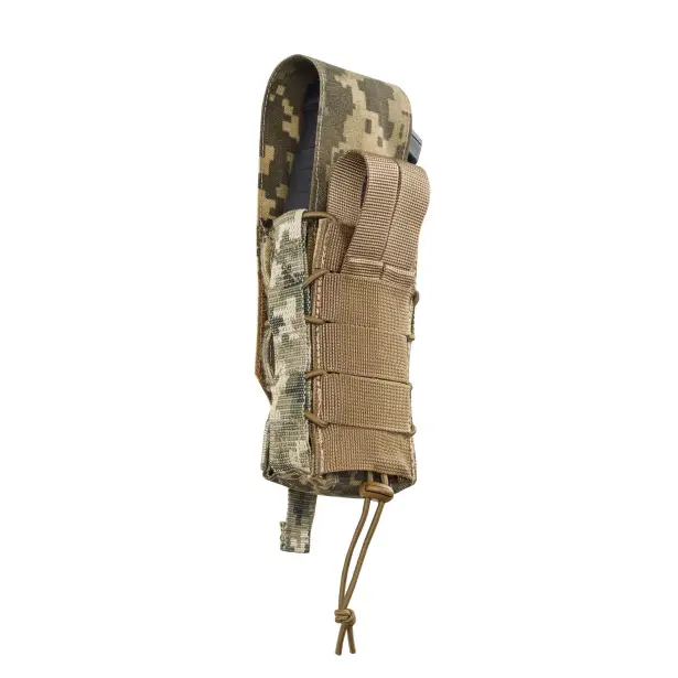 9 - Одинарний закритий підсумок під магазини AK\AR. Cordura 1000D. Molle. Піксель