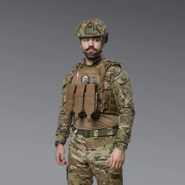 3 - Одинарний закритий підсумок під магазини AK\AR. Cordura 1000D. Molle. Койот