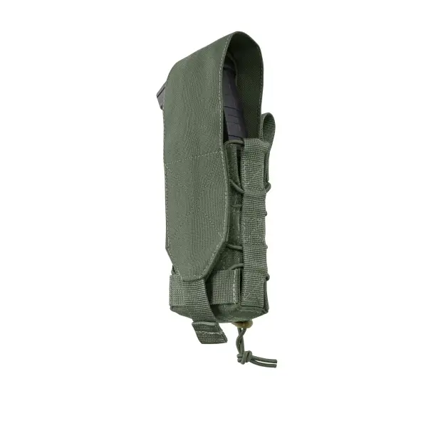 1 - Одинарний закритий підсумок під магазини AK\AR. Cordura 1000D. Molle. Олива