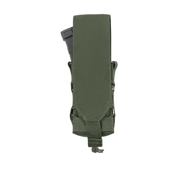 3 - Одинарний закритий підсумок під магазини AK\AR. Cordura 1000D. Molle. Олива