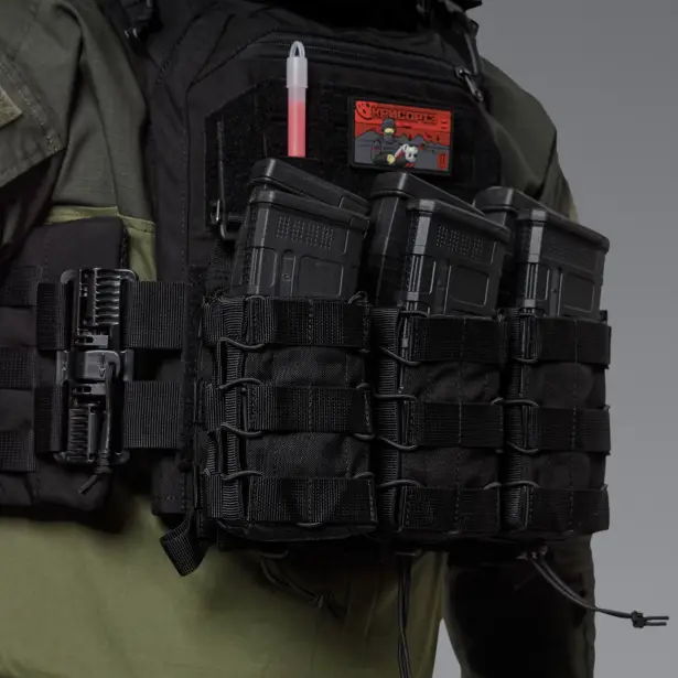 4 - Подвійний підсумок під магазини AK\AR. Cordura 1000D. Molle. Чорний