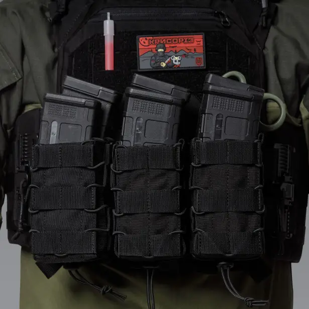 5 - Подвійний підсумок під магазини AK\AR. Cordura 1000D. Molle. Чорний
