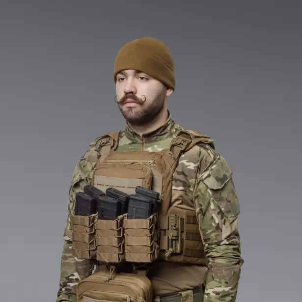 3 - Подвійний підсумок під магазини AK\AR. Cordura 1000D. Molle. Койот