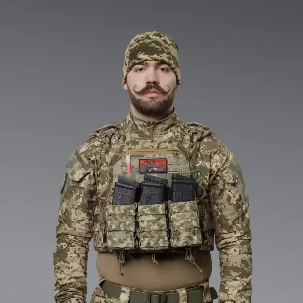 4 - Подвійний підсумок під магазини AK\AR. Cordura 1000D. Molle. Піксель