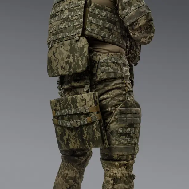 5 - Балістичний захист попереку 2-го класу захисту. CORDURA 1000D. Піксель