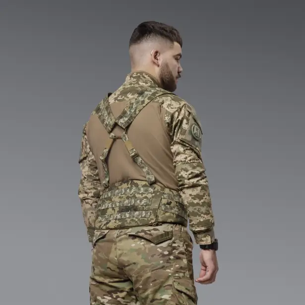 5 - Тактичний розвантажувальний пояс РПС 1 класу захисту, Cordura 1000D. Піксель. L/XL