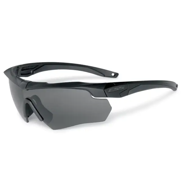 1 - Балістичні захисні окуляри ESS® Crossbow One Black з лінзою Smoke Gray
