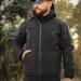 4 - Куртка тактична Softshell ХАНТЕР. Осінь-Весна Чорний. Розмір M (44-46)