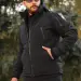 7 - Куртка тактична Softshell ХАНТЕР. Осінь-Весна Чорний. Розмір M (44-46)