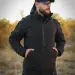 1 - Куртка тактична Softshell ХАНТЕР. Осінь-Весна Чорний. Розмір M (44-46)