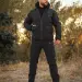 3 - Куртка тактична Softshell ХАНТЕР. Осінь-Весна Чорний. Розмір 3XL (60-62)