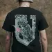5 - Футболка Military Capybara. Бавовна/еластан. Чорна. Розмір XXL