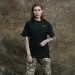 7 - Футболка Military Capybara. Бавовна/еластан. Чорна. Розмір XXL