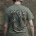 5 - Футболка Military Capybara. Бавовна/еластан. Олива. Розмір XL