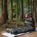 4 - Спальний мішок з капюшоном Naturehike M320 CNK2350WS023, зелений камуфляж, правий