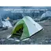 7 - Намет надлегкий одномісний Naturehike Cloud Up Base 1 CNK2450WS032, зелений