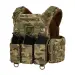 1 - Плитоноска Warmor Gen.3 Pro з системою швидкого скидання. (Комплект 3 підсумки) Molle. Колір Мультикам