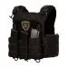 1 - Плитоноска Warmor Gen.3 Pro з системою швидкого скидання. (Комплект 3 підсумки) Molle. Колір Чорний