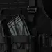 11 - Плитоноска Warmor Gen.4 (Комплект 4 підсумки) з системою швидкого скидання. Molle. Колір Чорна