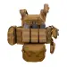 2 - Плитоноска Warmor gen.3 Pro Max XL Койот. Система швидкого скидання. 7 підсумок. (Великого розміру)