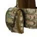 10 - Плитоноска Warmor gen.3 Pro Max XL Мультикам. Система быстрого сброса. 7 подсумков. (Большого размера)