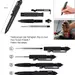 4 - Тактична ручка зі склобоєм Laix B2 Tactical Pen з алюмінію, Чорний