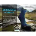 4 - Водонепроницаемые носки Dexshell Running Lite 2.0. Темно-голубые