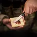14 - Набор столовых приборов M-Tac разьемный (ложка+вилка+нож). Черный