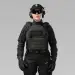 6 - Плитоноска женская Warmor gen.3 FL SPECPROM (for Ladies). Без подсумков. С быстрым боковым и верхним сбросом (без плит). Черный