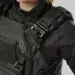 8 - Плитоноска женская Warmor gen.3 FL SPECPROM (for Ladies). Без подсумков. С быстрым боковым и верхним сбросом (без плит). Черный