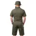 9 - Тактичний літній костюм з убаксом Combatant Raider Core короткий рукав та шортами Rip-Stop PolyCotton SPECPROM. Олива