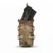 3 - Підсумок одинарний із пластиковими вставками WARMOR для магазину АК/AR. Мультикам